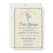 Yellow Palm Spring Pastell Beach Junggeselinnen-Ab