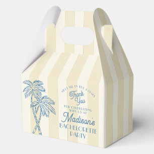 Yellow Palm Spring Pastell Beach Junggeselinnen-Ab Geschenkschachtel