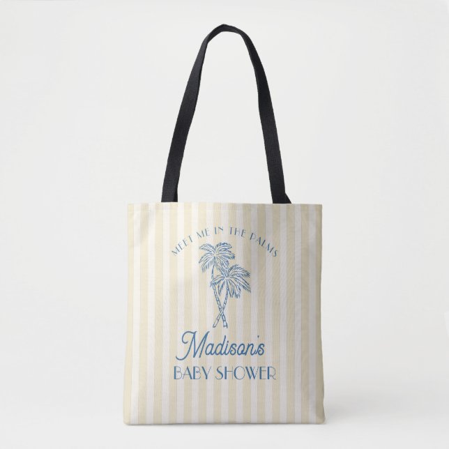 Yellow Palm Springs Pastel Beach Baby Dusche Tasche (Vorderseite)