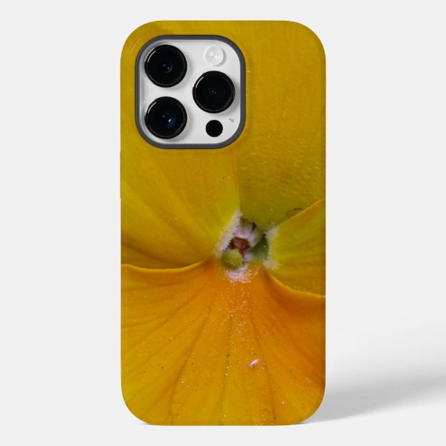 Yellow Pansy Case-Mate iPhone 14 Pro Hülle (Rückseite)