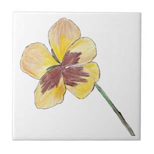 Yellow Pansy Fliese