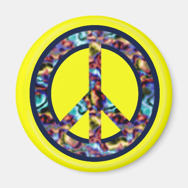 Yellow Peace Magnet (Vorne)