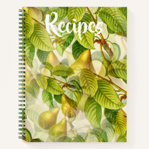 Yellow Pears Recipio Book Notizbuch