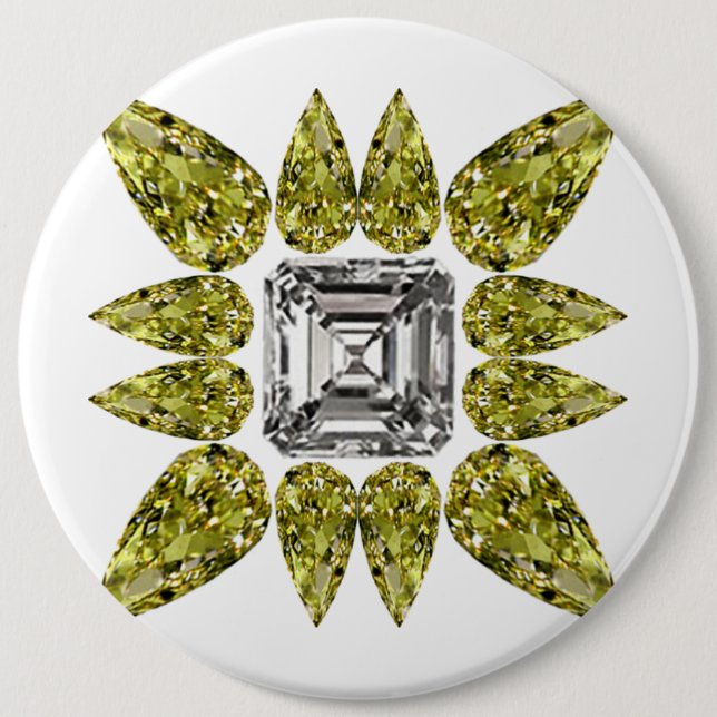 Yellow Peel Diamond Button (Vorderseite)