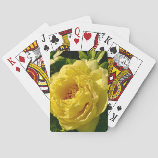 Yellow Peony Playing Cards Spielkarten