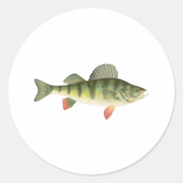 Yellow Perle Art Runder Aufkleber