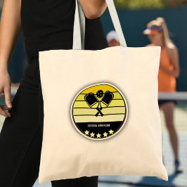 Yellow Pickleball Paddle Tote Bag Tragetasche