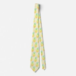 Yellow Pineaple Neck Tie Krawatte