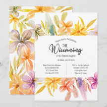 Yellow Pink Floral Wiccanony Zeremonie