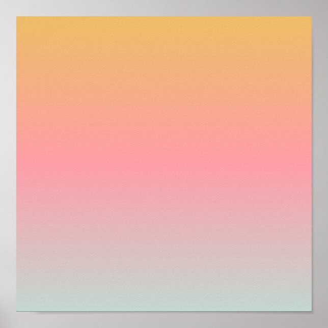 yellow pink pastet sunset gradient colors poster (Vorne)