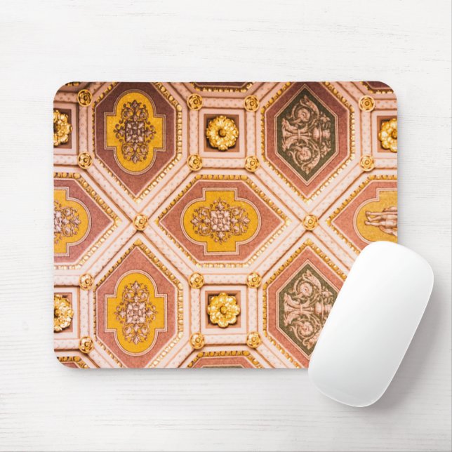Yellow Pink Ungarische Architektur Mousepad (Mit Mouse)