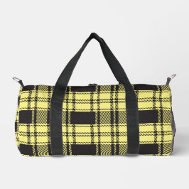 Yellow Plaid Duffle Bag