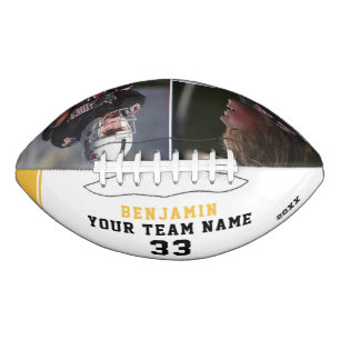 Yellow Player Name Number Team 2 Foto Collage Football