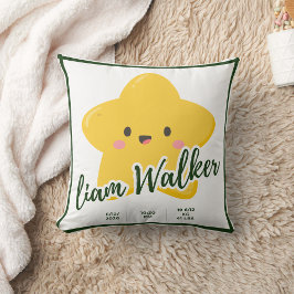 Yellow Playful star Anpassbar Kissen