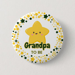 Yellow Playful Star individuell anpassbar Button