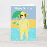 Yellow polka dot bikini Beach Geburtshaus