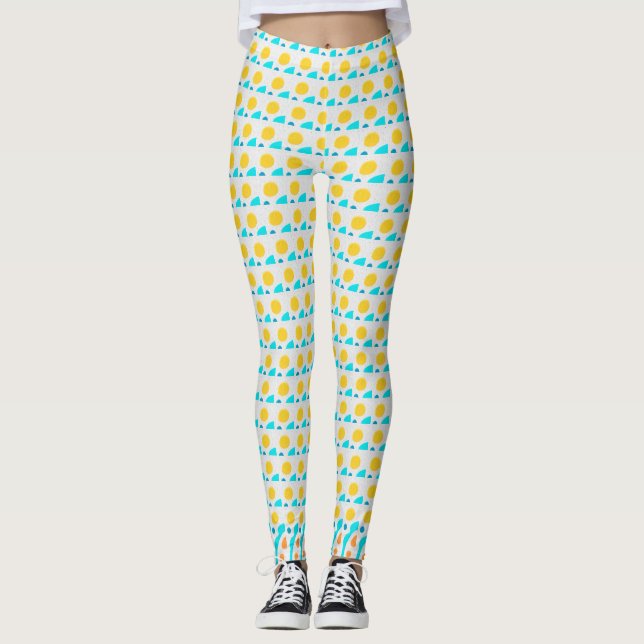 Yellow Polka Dot Leggings (Vorderseite)