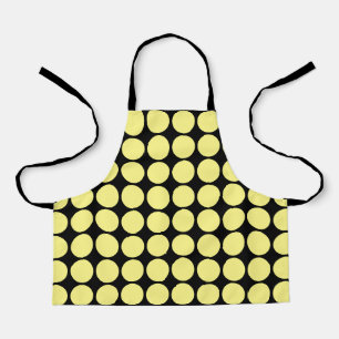 Yellow Polka Dots Black Bumblebee Muster Geschenk Schürze