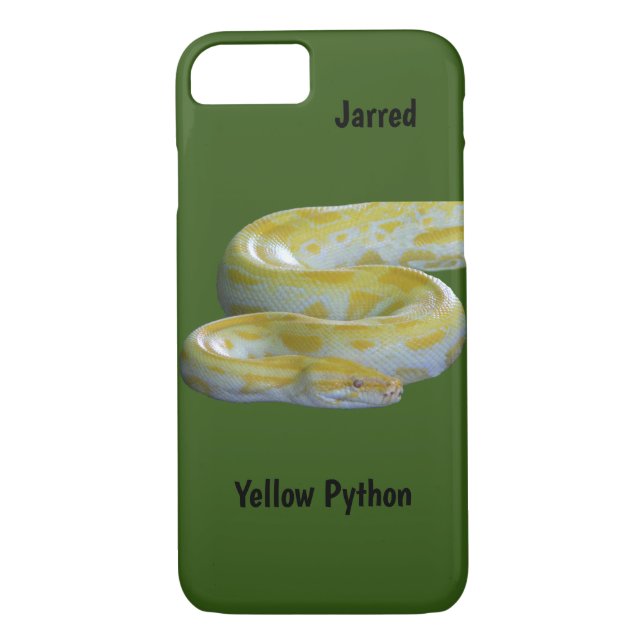 Yellow Python Phone Case (Rückseite)