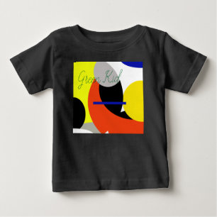 Yellow Red Blue Abstrakte Kunst Baby T-shirt