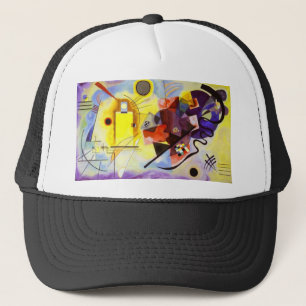 Yellow Red Blue Kandinsky Abstract Painting Truckerkappe