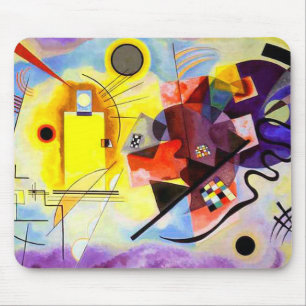 Yellow Red Blue von Vassily Kandinsky Mousepad