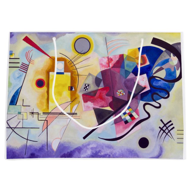 Yellow Red Blue, Wassily Kandinsky Große Geschenktüte (Vorderseite)