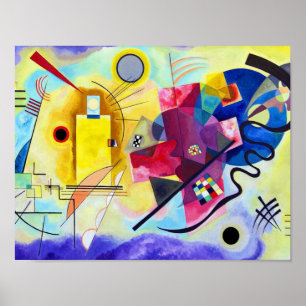 Yellow Red Blue Wassis Kandinsky Poster