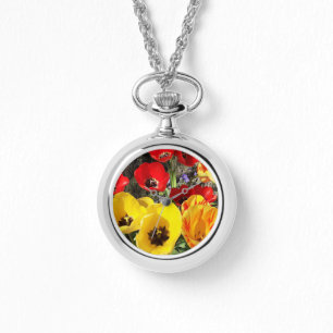 Yellow & Red Tulips Armbanduhr