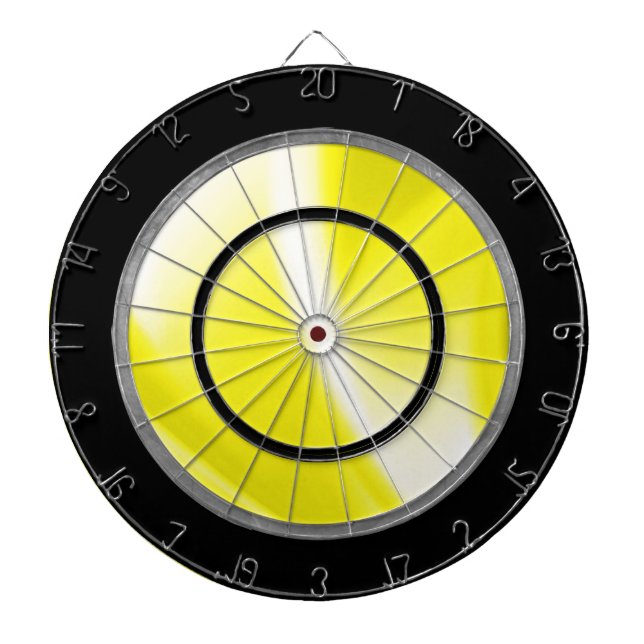 Yellow Regulation Dart Board Dartscheibe (vorne)