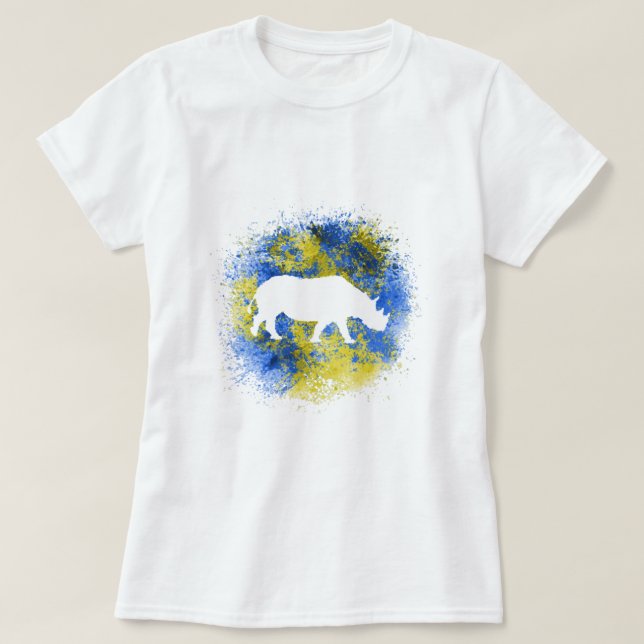 Yellow Rhinoceros T-Shirt (Design vorne)