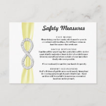 Yellow Ribbon Diamond Unendlichkeit Sicherheitsmaß