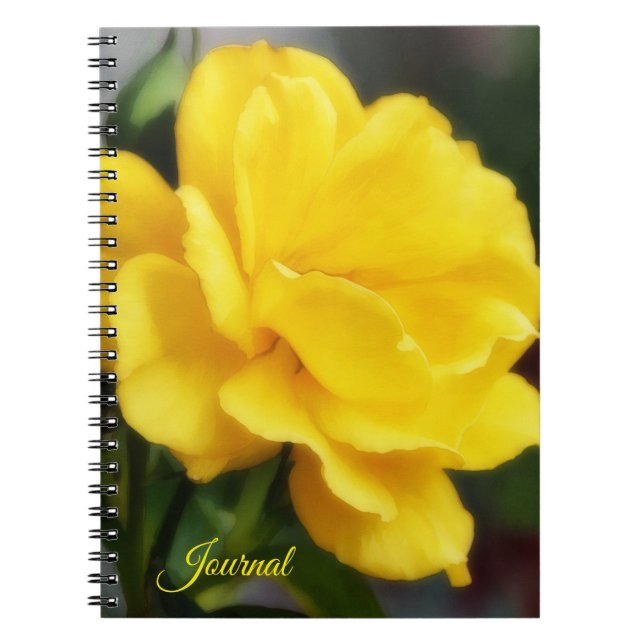 Yellow Rose Blume Art Personal Journal Notizblock (Vorderseite)