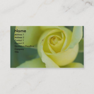 Yellow Rose Business Card Visitenkarte