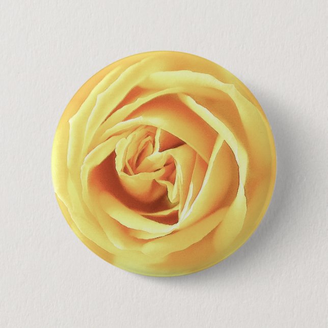 Yellow Rose Print Button (Vorderseite)