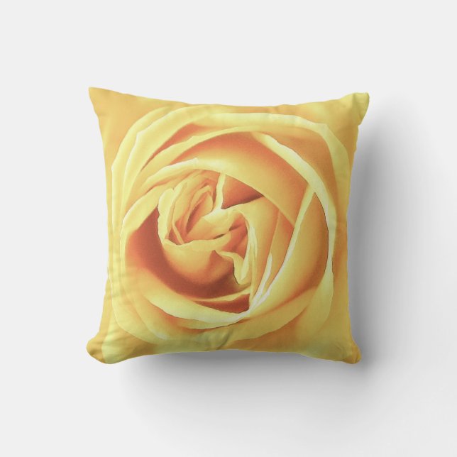 Yellow Rose Print Kissen (Vorderseite)