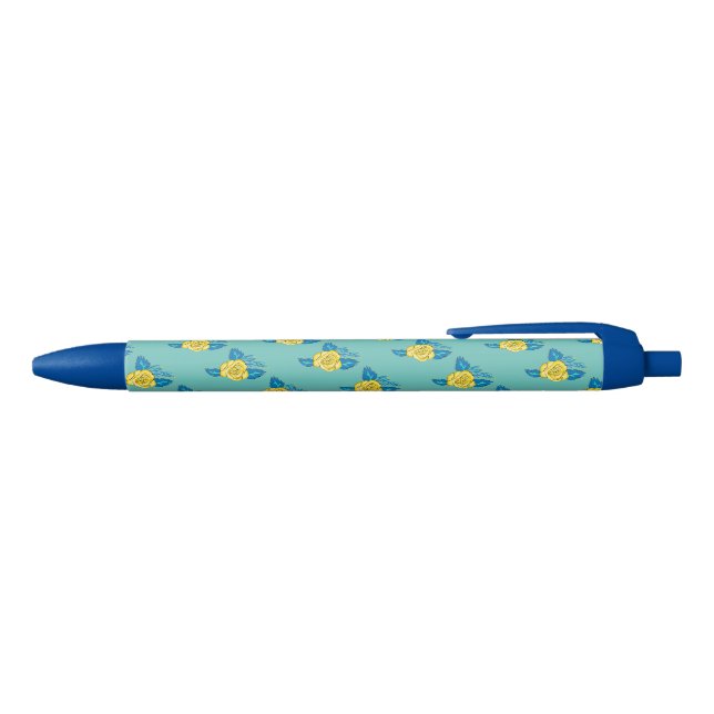 Yellow Rose Writing Pen Kugelschreiber (Oberseite)