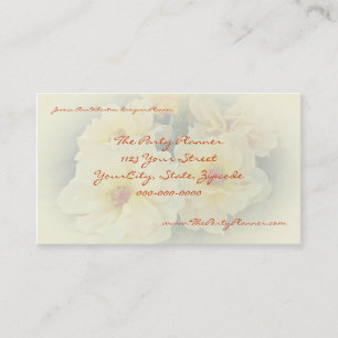 Yellow Roses Business Card Visitenkarte
