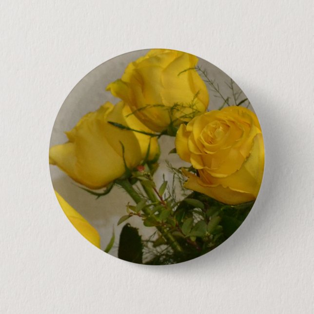 Yellow Roses Button (Vorderseite)