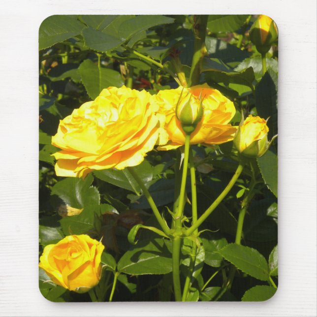 Yellow Roses Mouse Pad Mousepad (Vorne)