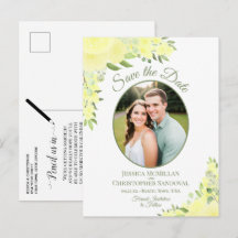 Yellow Roses Oval Foto Boho Hochzeit Speichern Sie