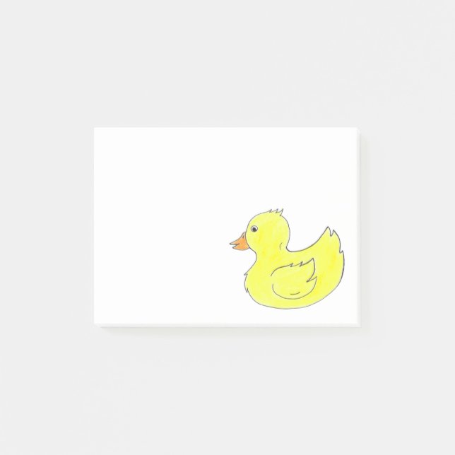 Yellow Rubber Duck Bath Bathtub Toy Ducky Duckie Post-it Klebezettel (Vorderseite)