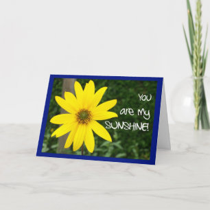 Yellow Rudbekia 'Vermisstes Du'! Grußkarte Karte