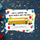 Yellow School-Party von Kid Birthday Einladung<br><div class="desc">Für Kinder,  die mit den gelben Schulbussen Lieben haben,  ist diese Geburtstagsfeiereinladung sicher,  dass jeder Lächeln und Set den Ton für eine fröhliche Feier mit bunten Ballons und vielen Busdetails machen wird.</div>