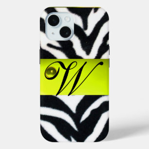 YELLOW SCHWARZ-WEISS ZEBRA FUR MONOGRAM, Topaz title_seo2