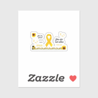Yellow September Awareness-Aufkleber Aufkleber