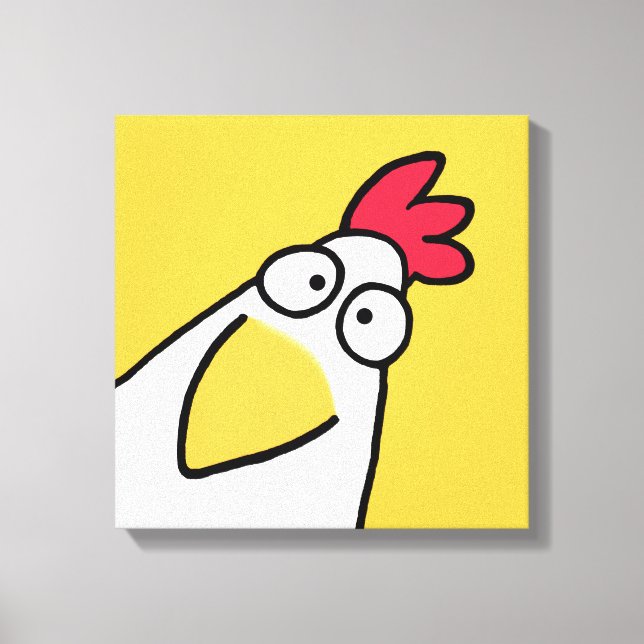 Yellow SERIOY CHICKEN von Sandra Boynton Leinwanddruck (Vorderseite)