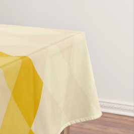Yellow Shade Rhombus Shape Pattern Tischdecke