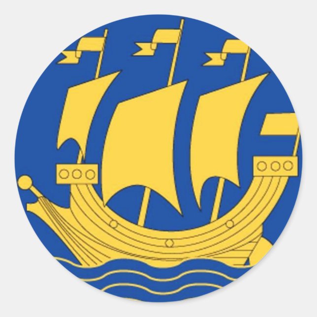 Yellow Ship Sticker (Vorderseite)
