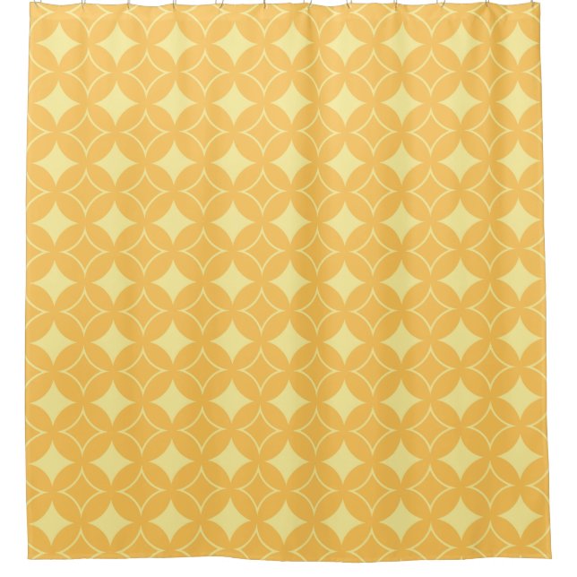 Yellow Shippo Duschvorhang (Vorderseite)